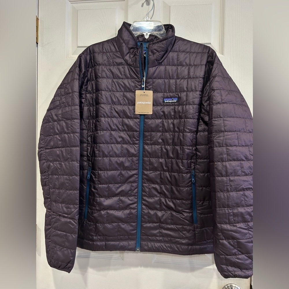Patagonia Men’s S Small Nano Puff Jacket Purple Obsidian Plum NWT Puffer - Picture 1 of 8